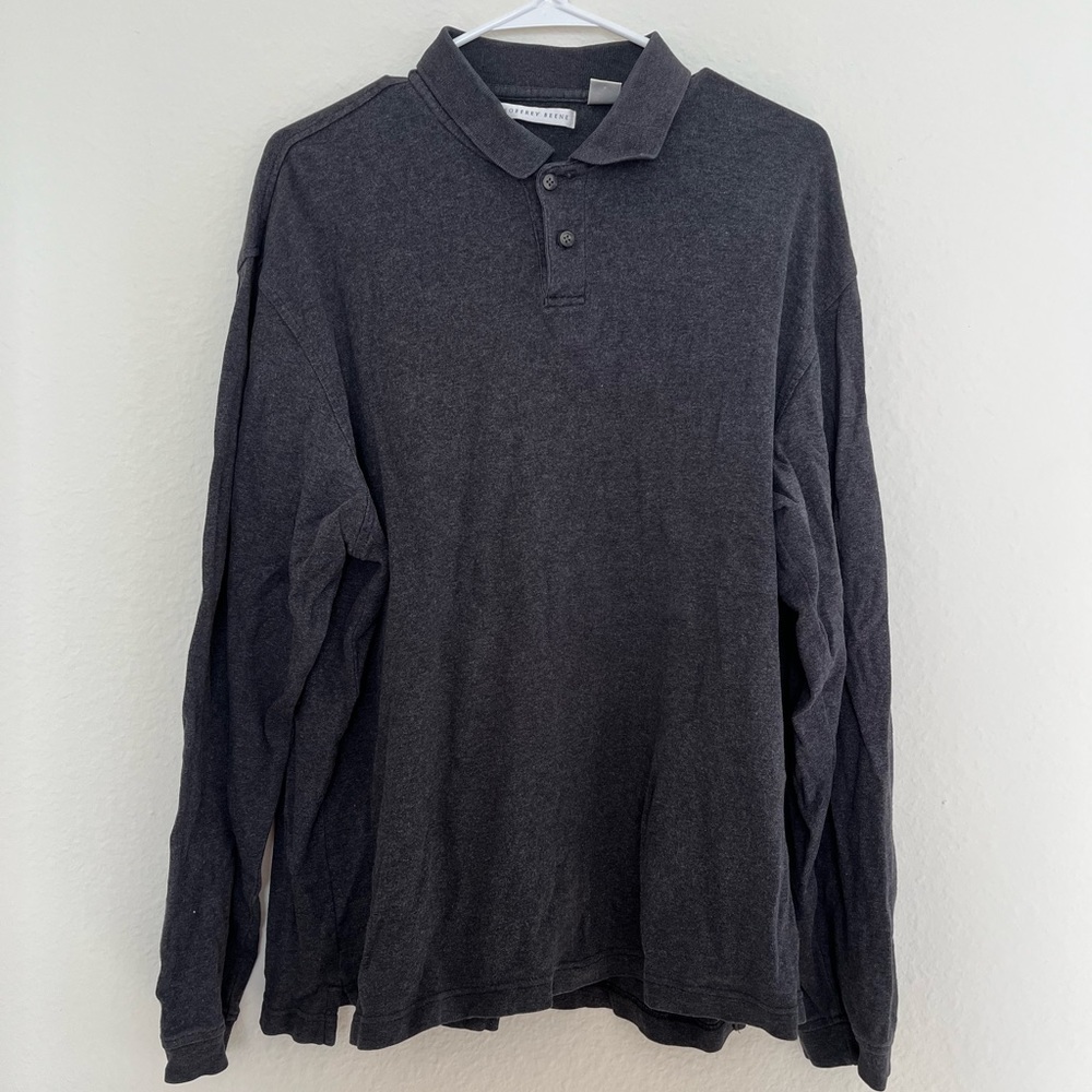 Geoffrey Beene Grey Polo Size Medium
